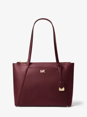 Maddie Medium Crossgrain Leather Tote Bag