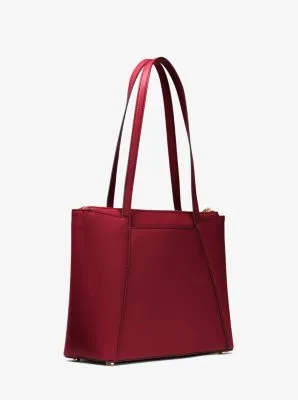 Maddie Medium Crossgrain Leather Tote Bag