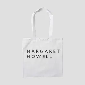 Margaret Howell Logo Tote Bag White