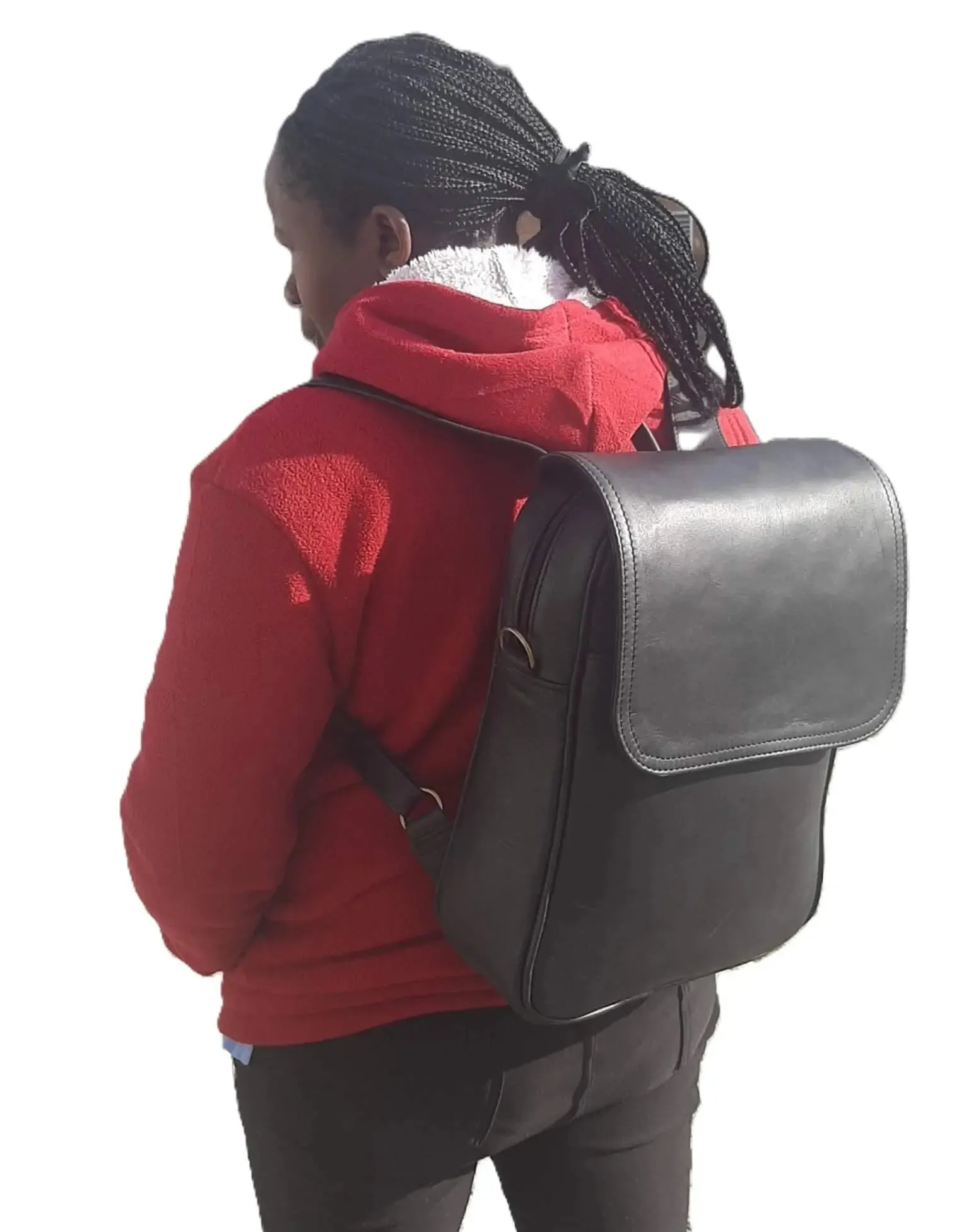 Masai Leather Laptop Backpack 14''