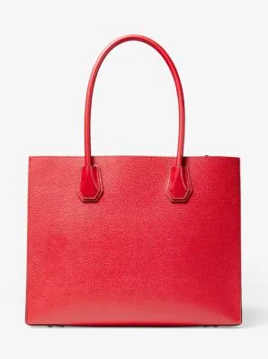 Mercer Extra-Large Pebbled Leather Pocket Tote Bag