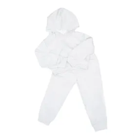 Mini White Jogger Set