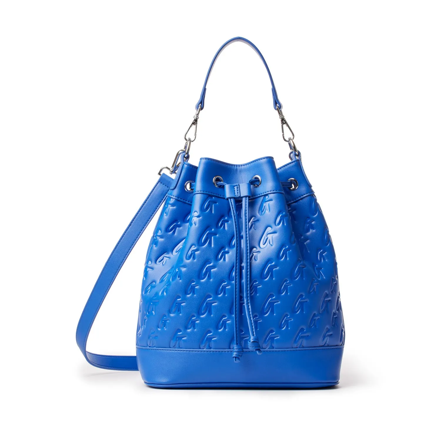 MONOGRAM LARGE BUCKET BAG BLUE