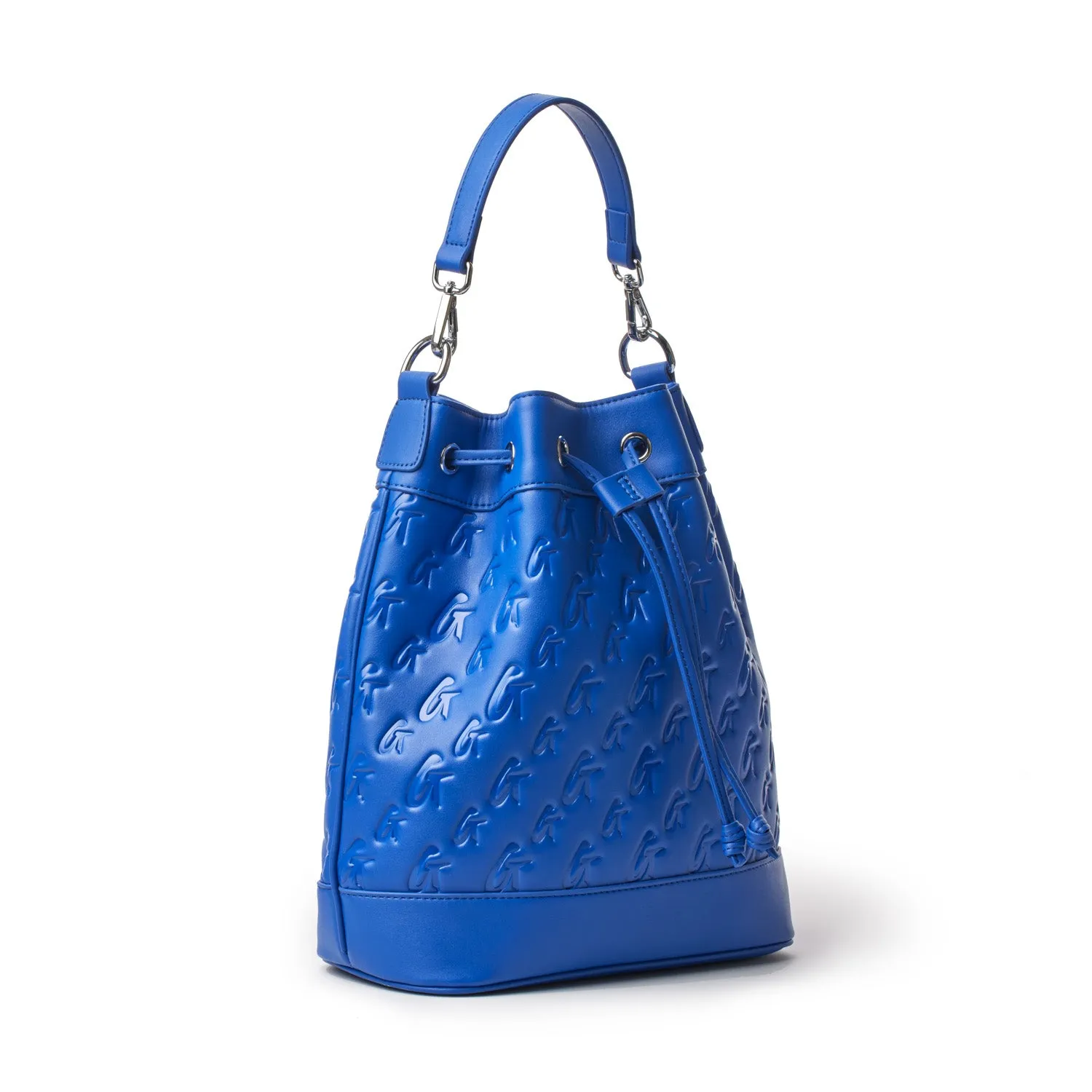 MONOGRAM LARGE BUCKET BAG BLUE