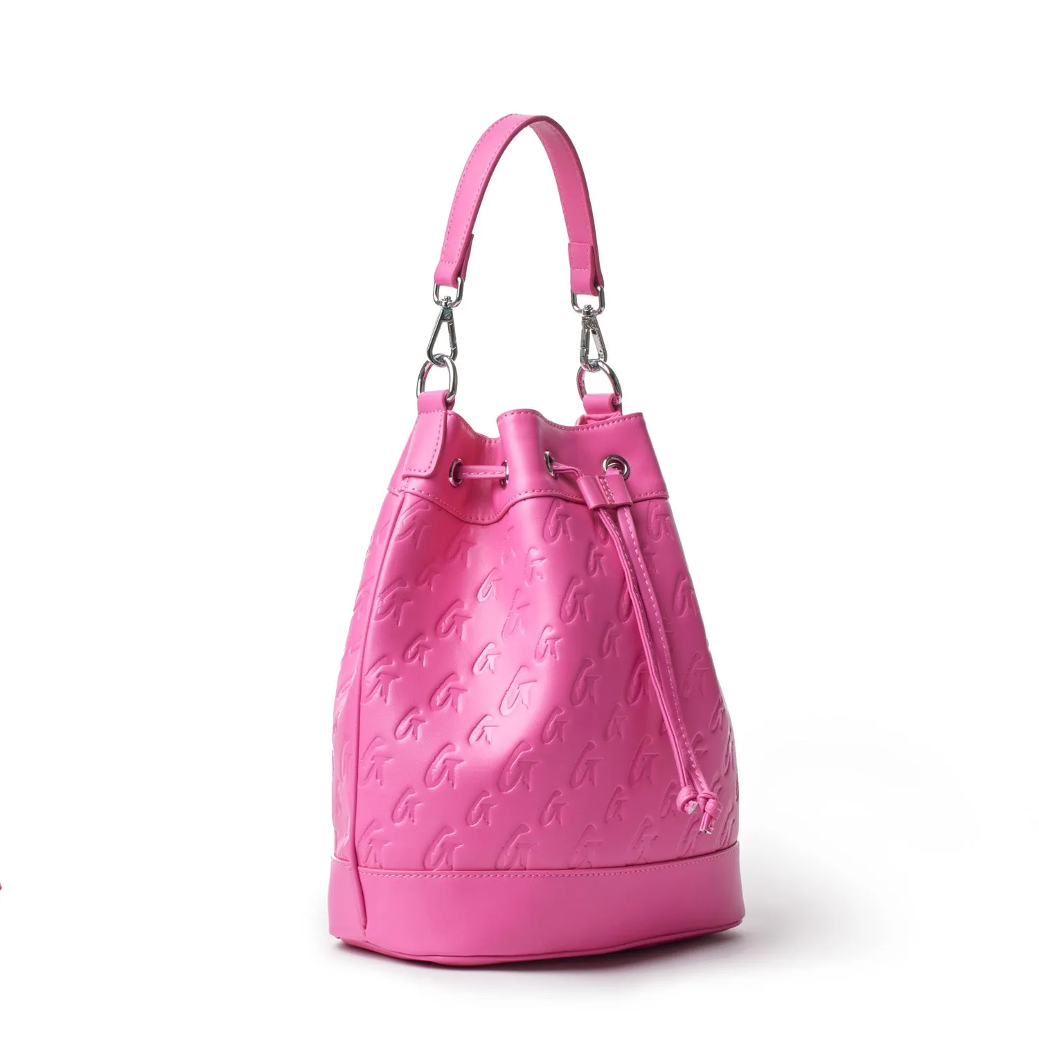 MONOGRAM LARGE BUCKET BAG HOT PINK