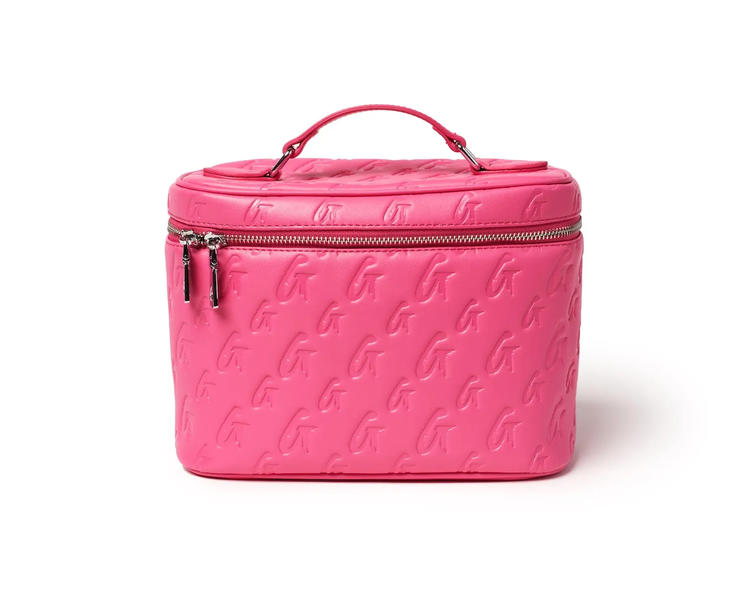 MONOGRAM LARGE COSMETIC TOILETRY BAG HOT PINK