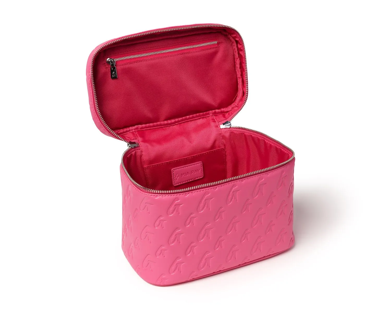 MONOGRAM LARGE COSMETIC TOILETRY BAG HOT PINK