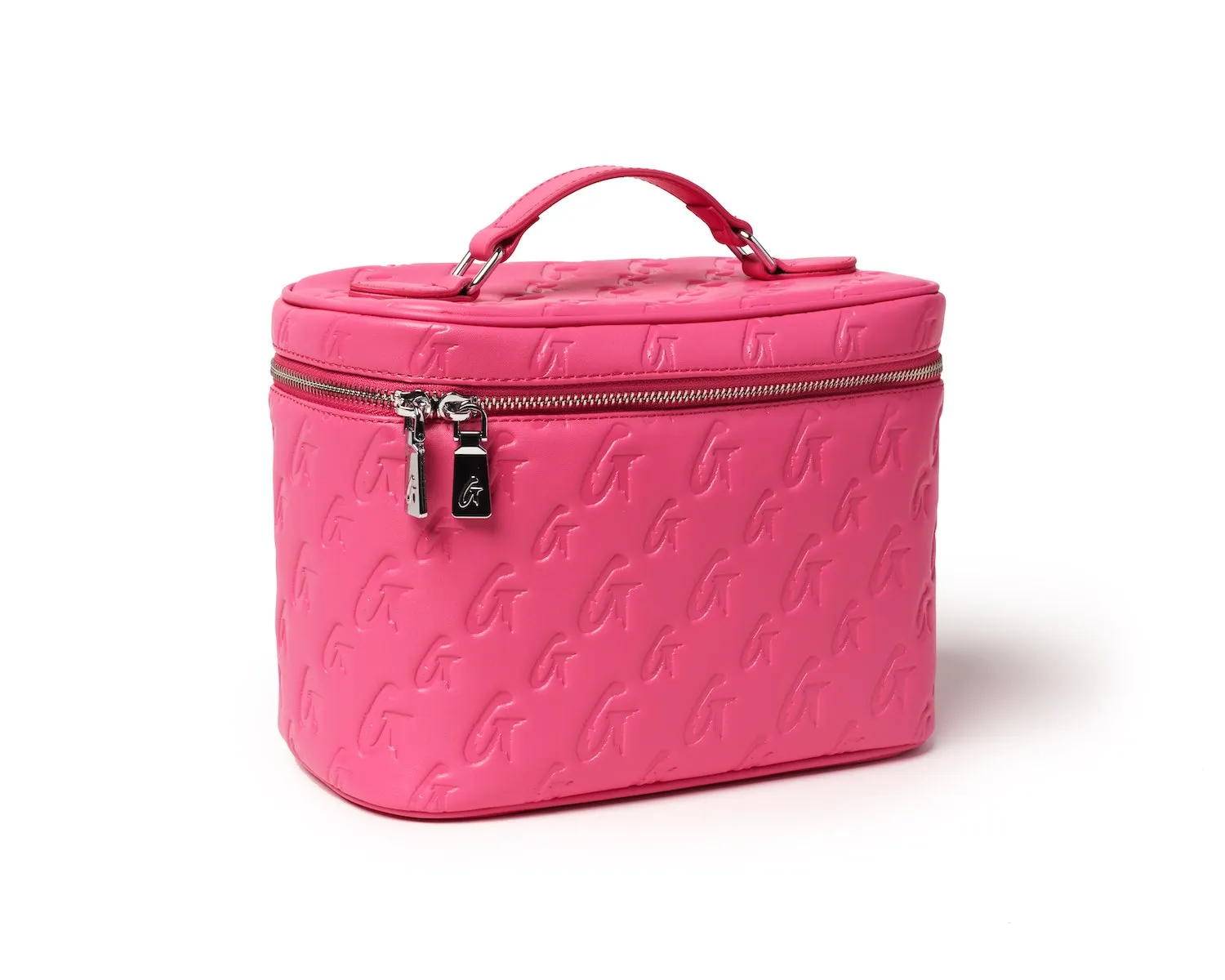 MONOGRAM LARGE COSMETIC TOILETRY BAG HOT PINK