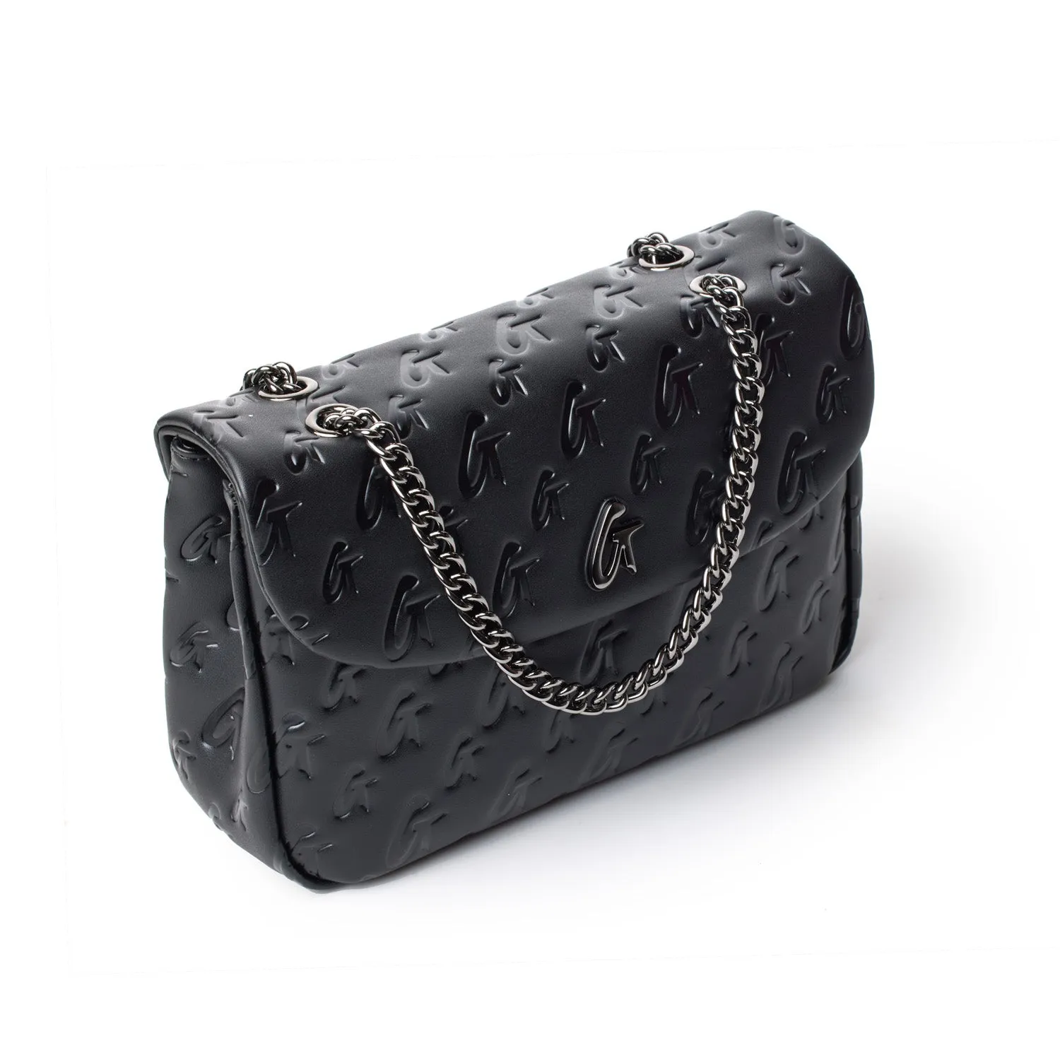 MONOGRAM MEDIUM CLASSIC FLAP BAG MATTE BLACK