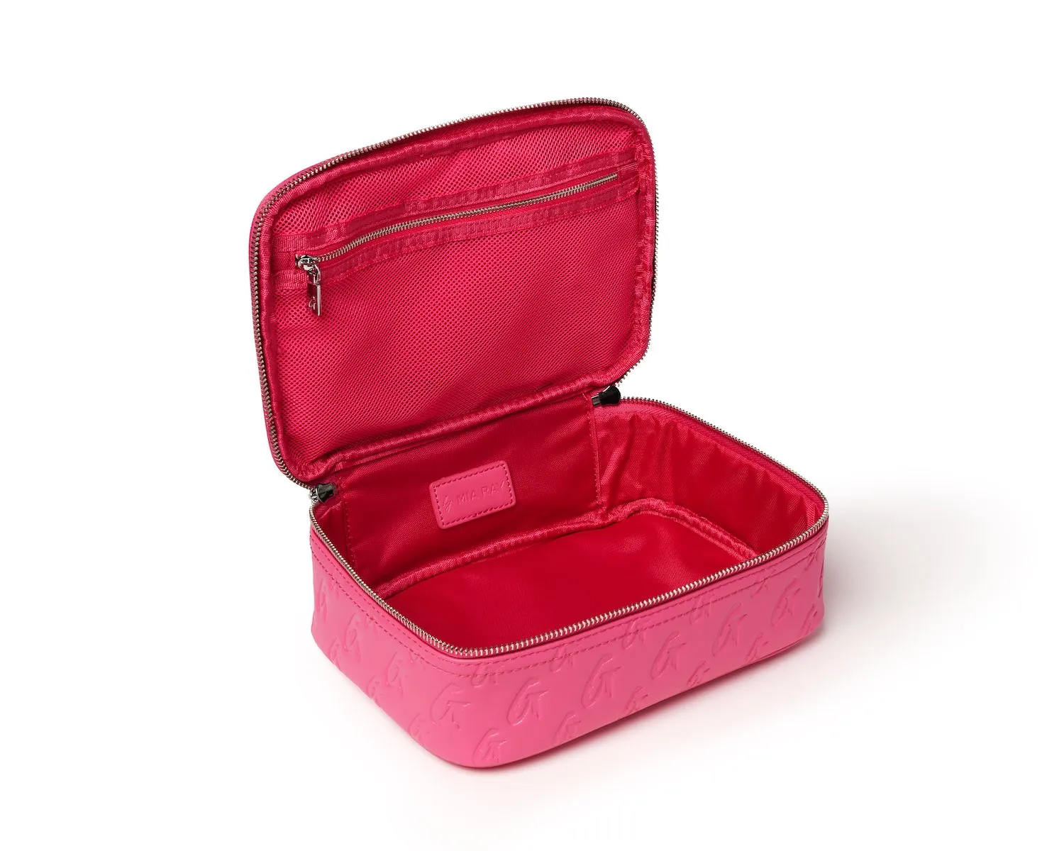 MONOGRAM MEDIUM COSMETIC TOILETRY BAG HOT PINK