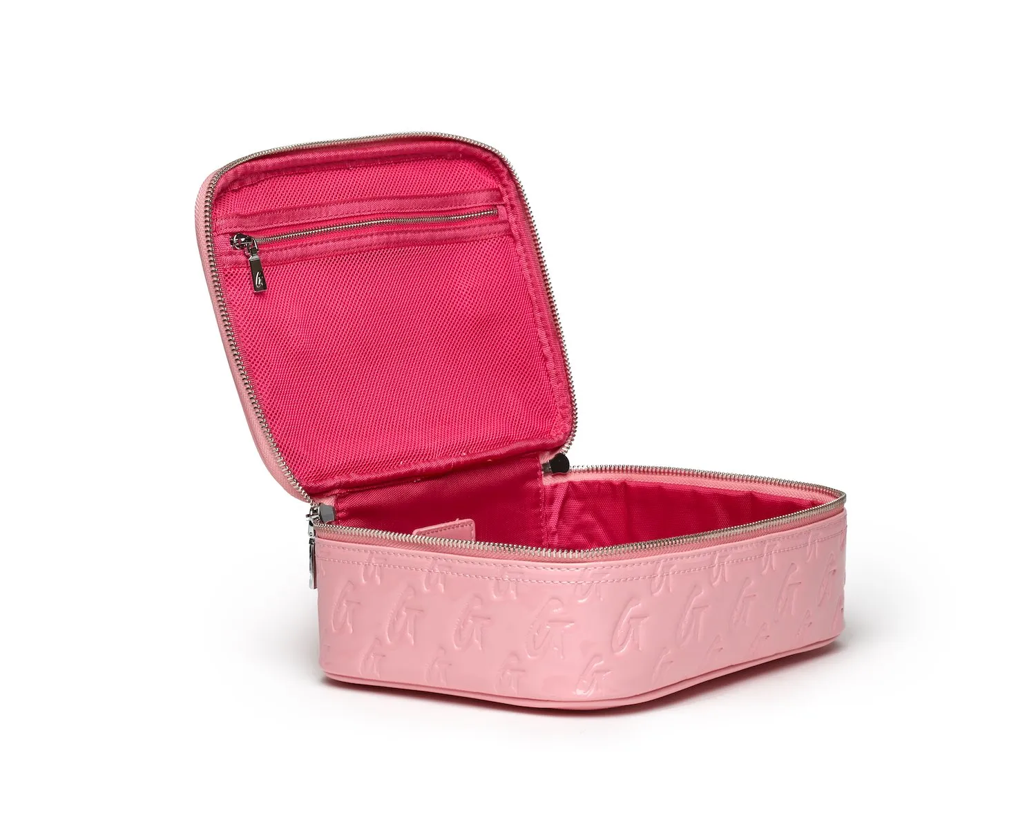 MONOGRAM MEDIUM COSMETIC TOILETRY BAG MIRROR PINK