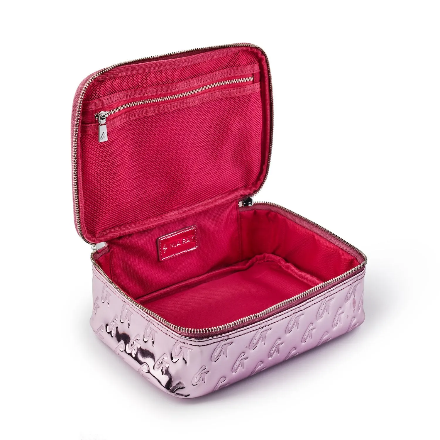 MONOGRAM MEDIUM COSMETIC TOILETRY BAG PINK METALLIC