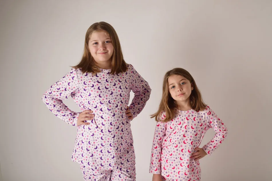 MOON & STAR PAJAMAS - PINK (MOMMY & ME MATCHING)