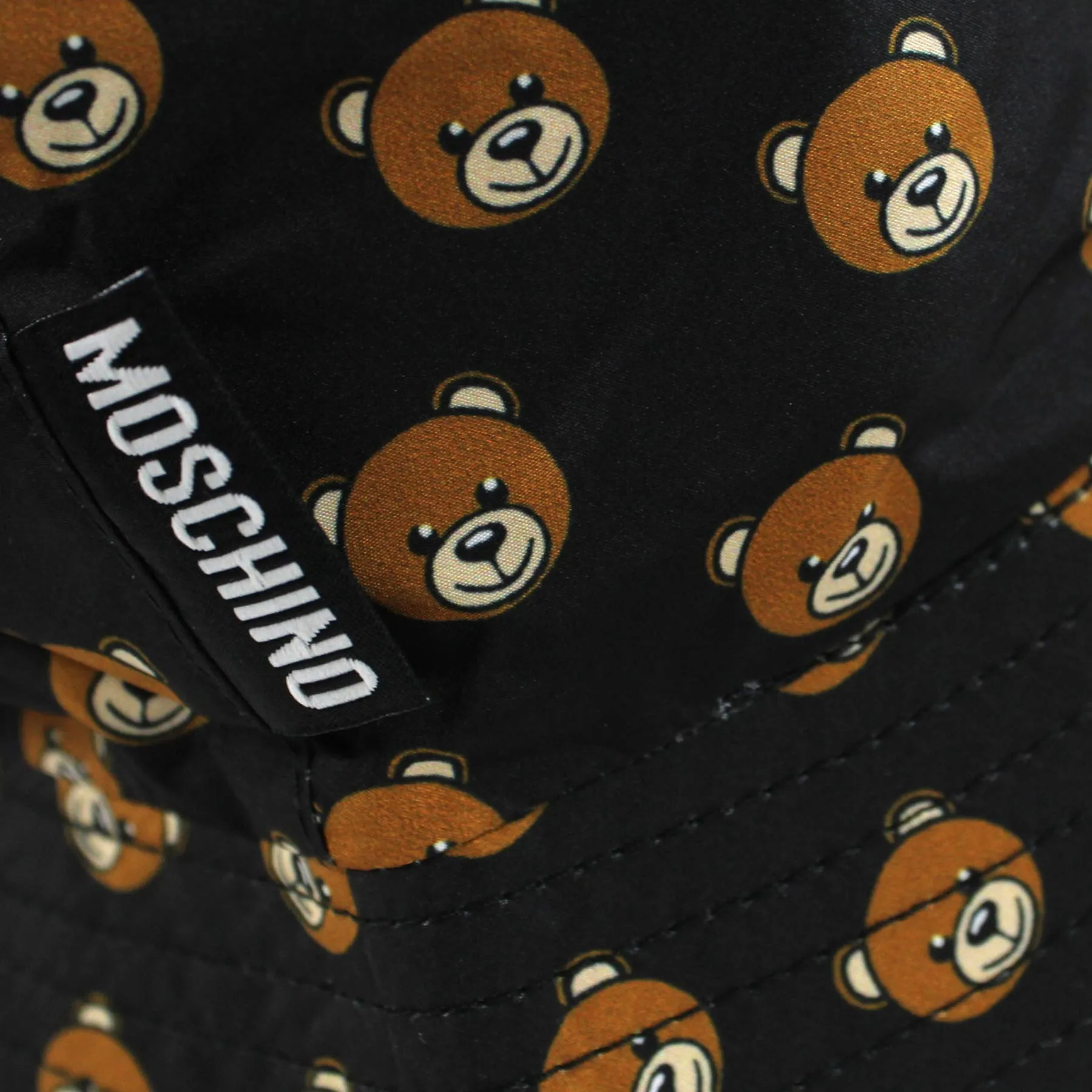 Moschino Bucket Hat Black Toy Bear