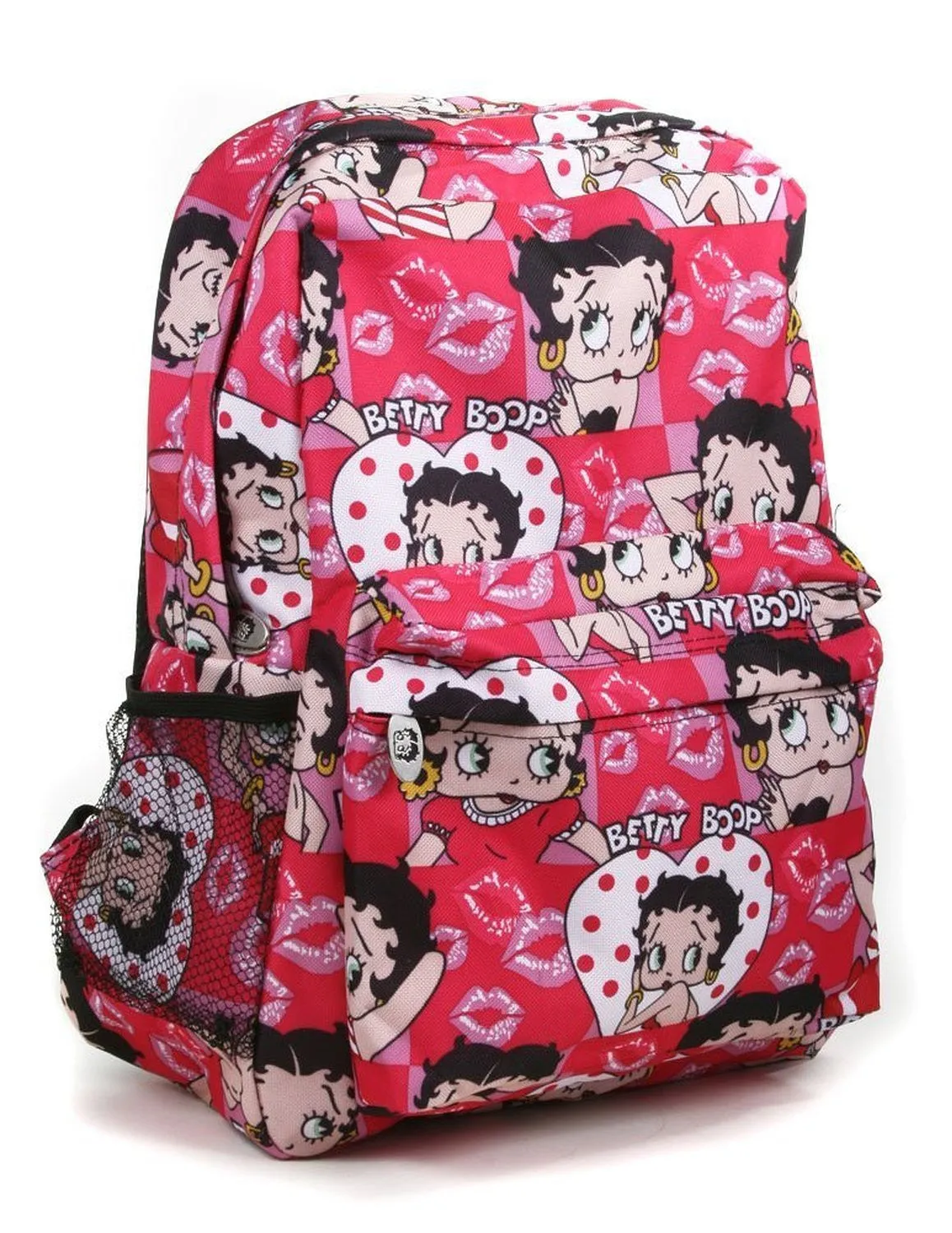 Pink Lips Betty Boop All Over Print Backpack