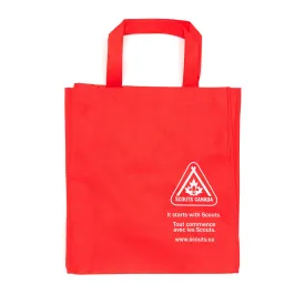 RE-USABLE ENVIRO. SHOP BAG RED W/LOGO