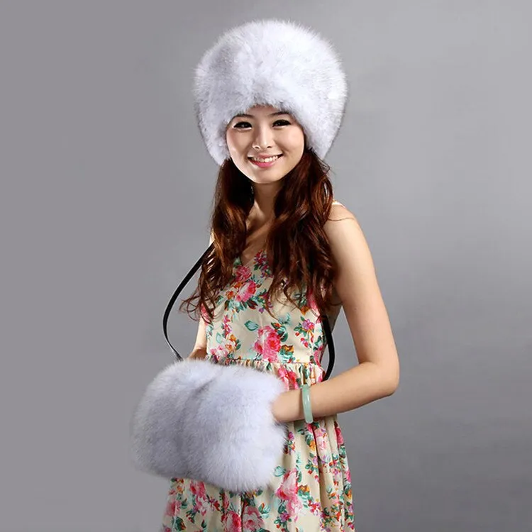 Shoulder Bag Real Fox Fur Bag Raccoon Fur Lamb Fur Handbag Totes FS14401