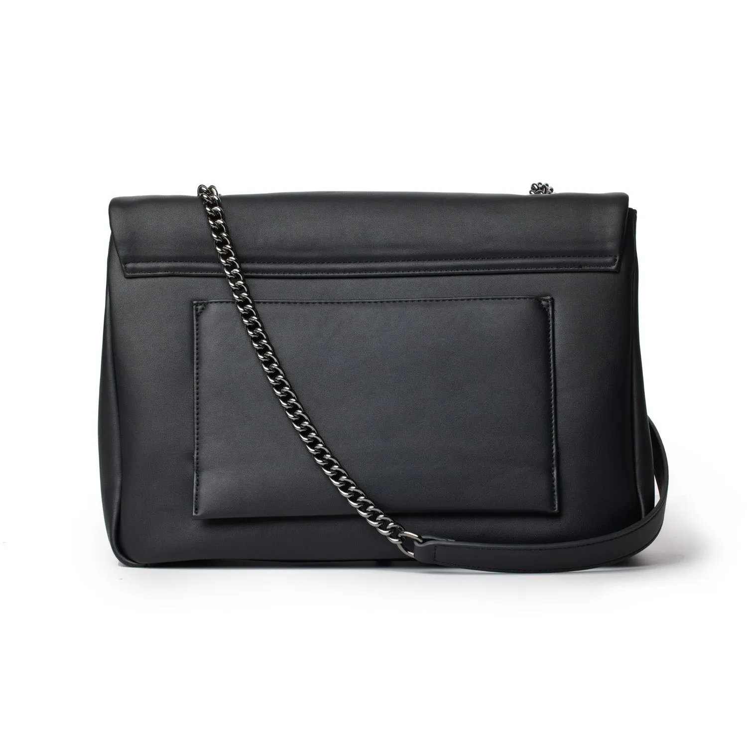 STANDARD LARGE CLASSIC FLAP BAG MATTE BLACK