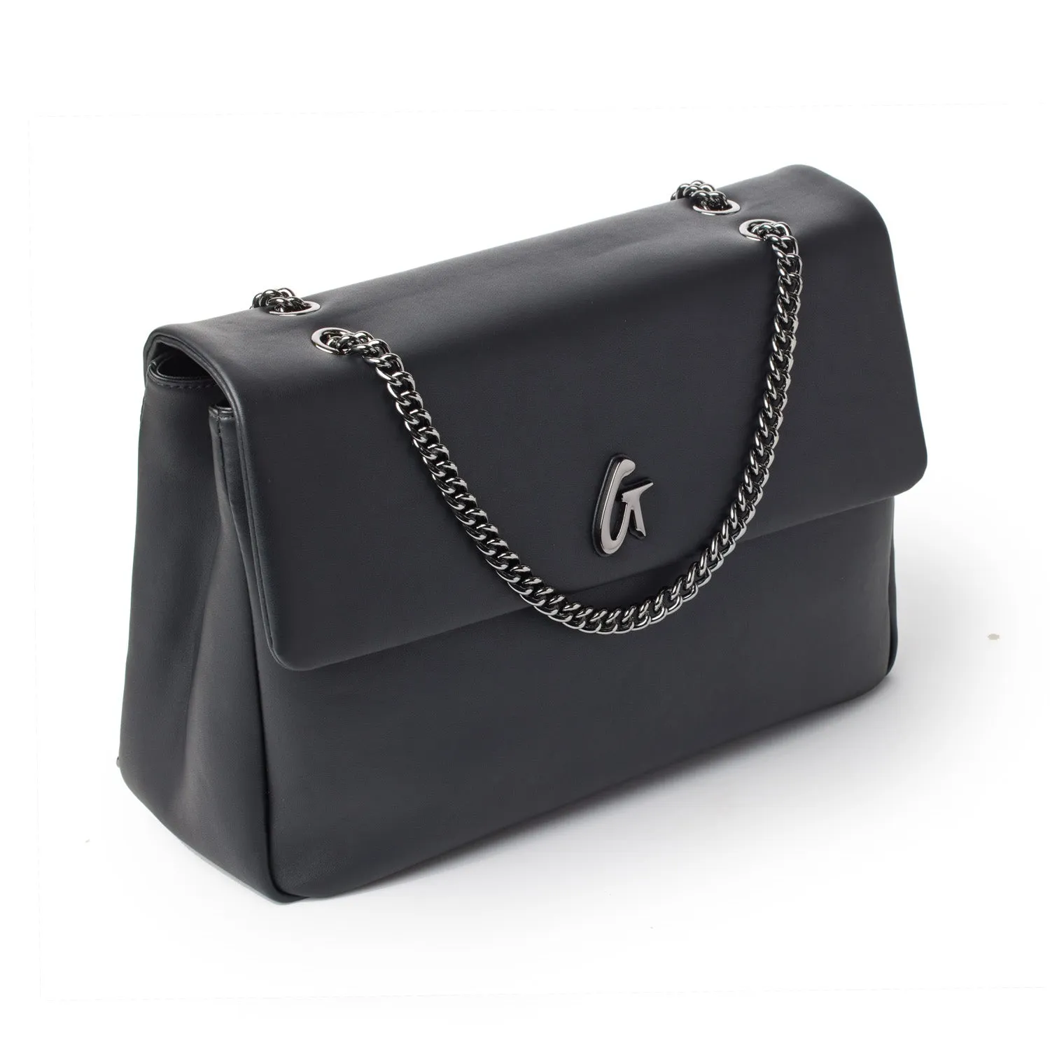 STANDARD LARGE CLASSIC FLAP BAG MATTE BLACK