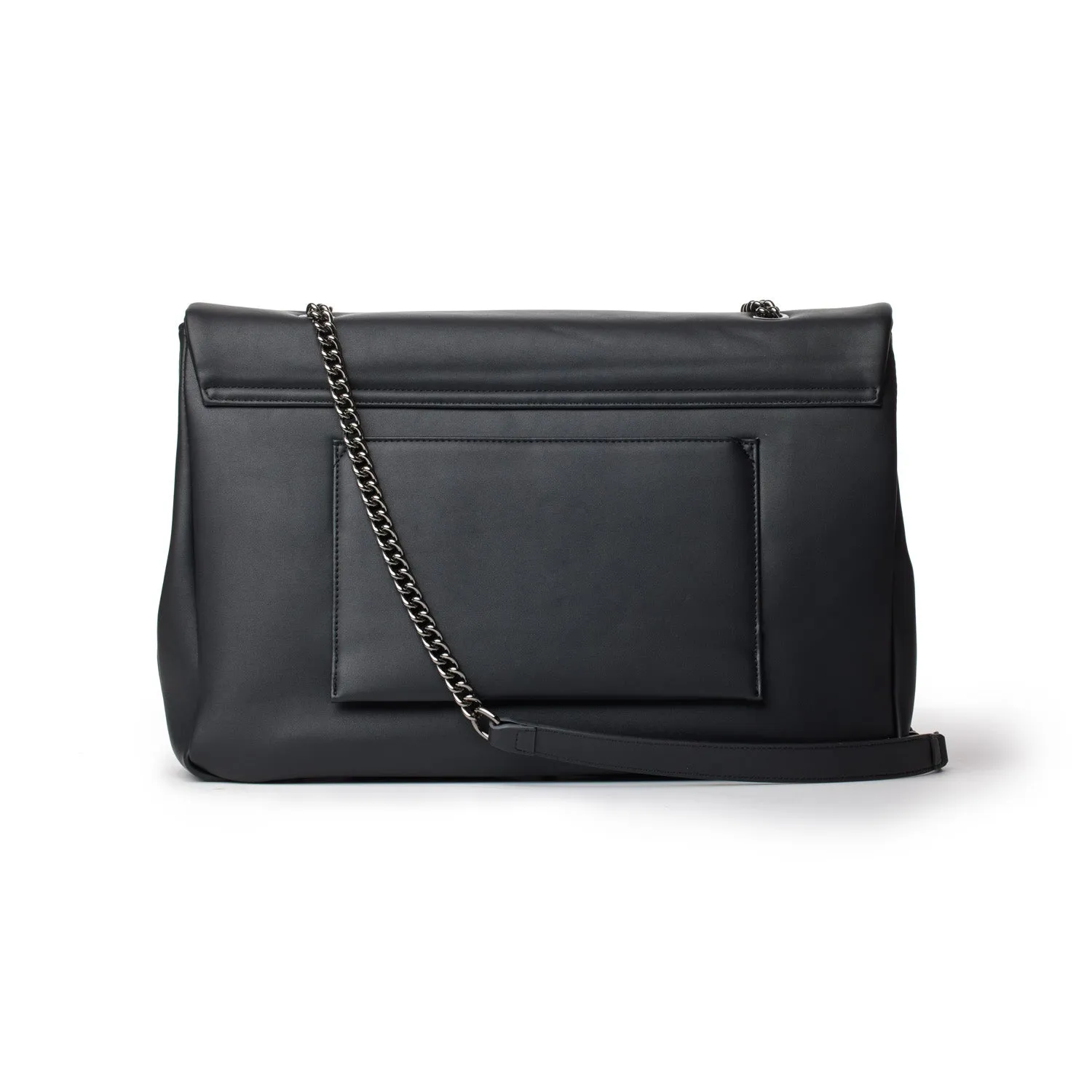 STANDARD XL CLASSIC FLAP BAG MATTE BLACK