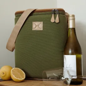 Thandana Canvas & Leather Long Tom Wine Cooler