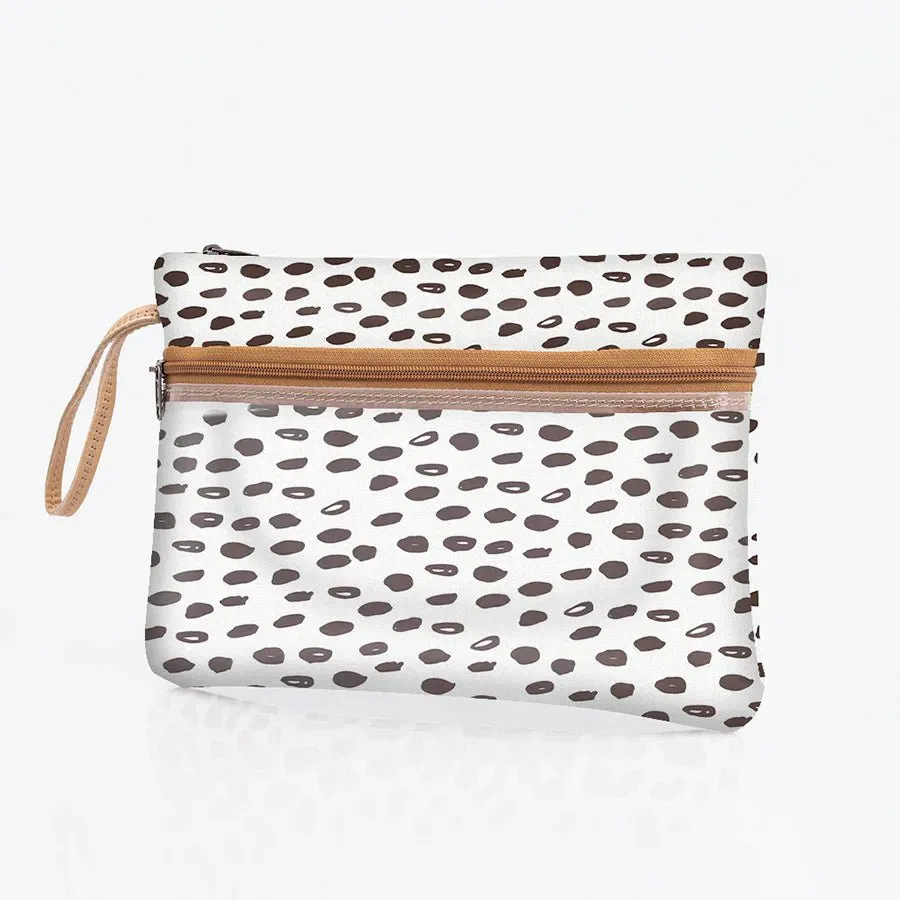 Thandana Laminated Fabric Kids Sticky Fingers Clear Pouch