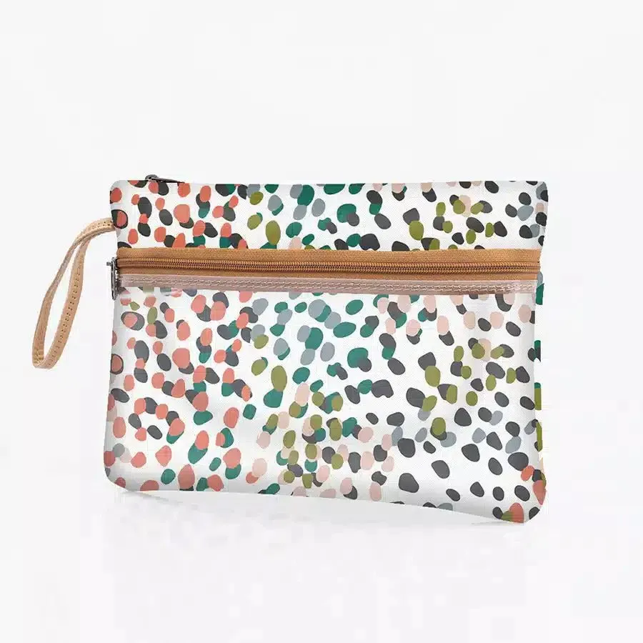 Thandana Laminated Fabric Kids Sticky Fingers Clear Pouch