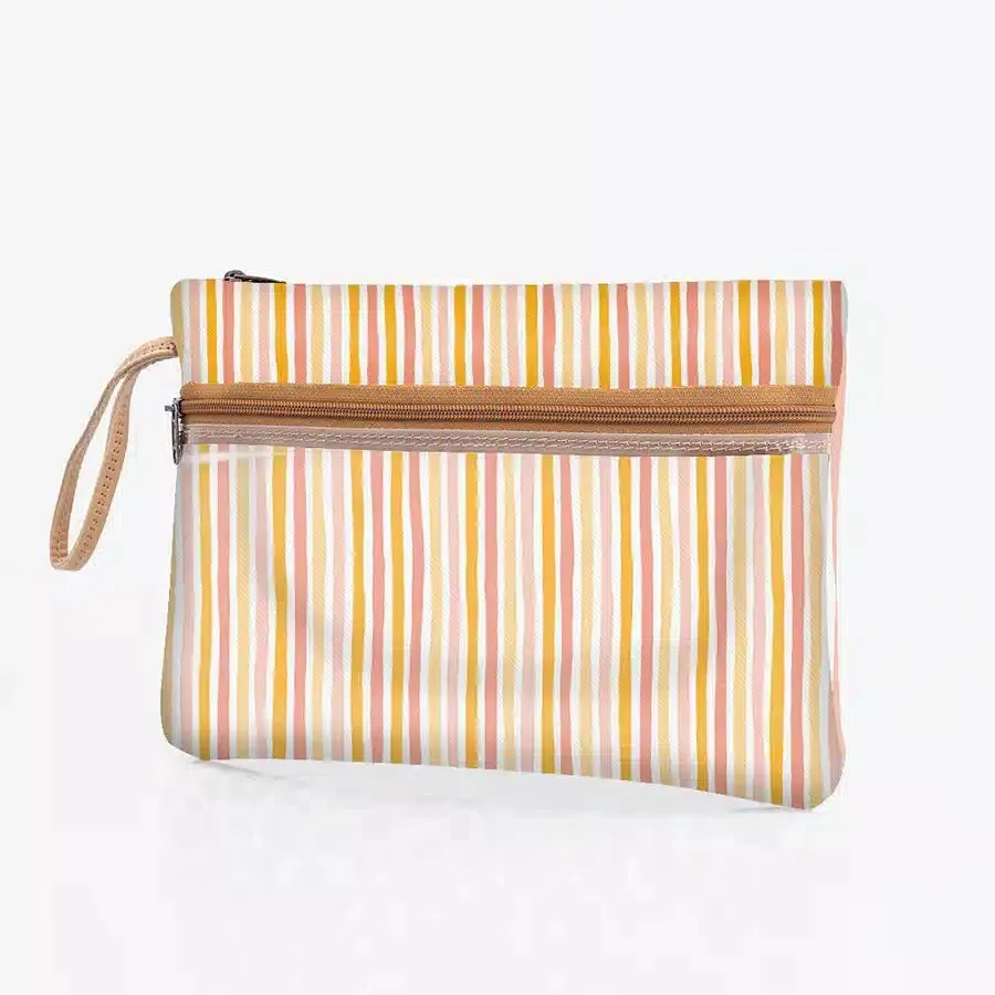 Thandana Laminated Fabric Kids Sticky Fingers Clear Pouch