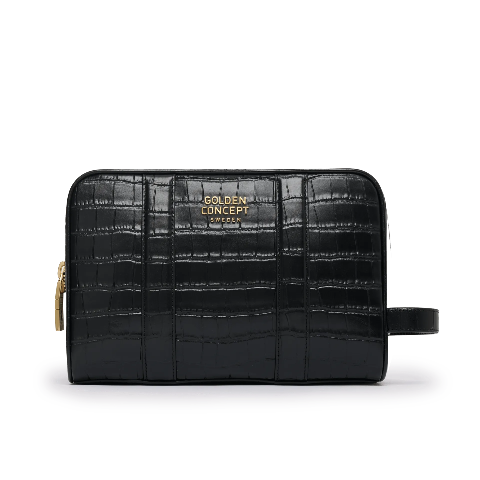 Toiletry Bag / Croco Embossed - Large