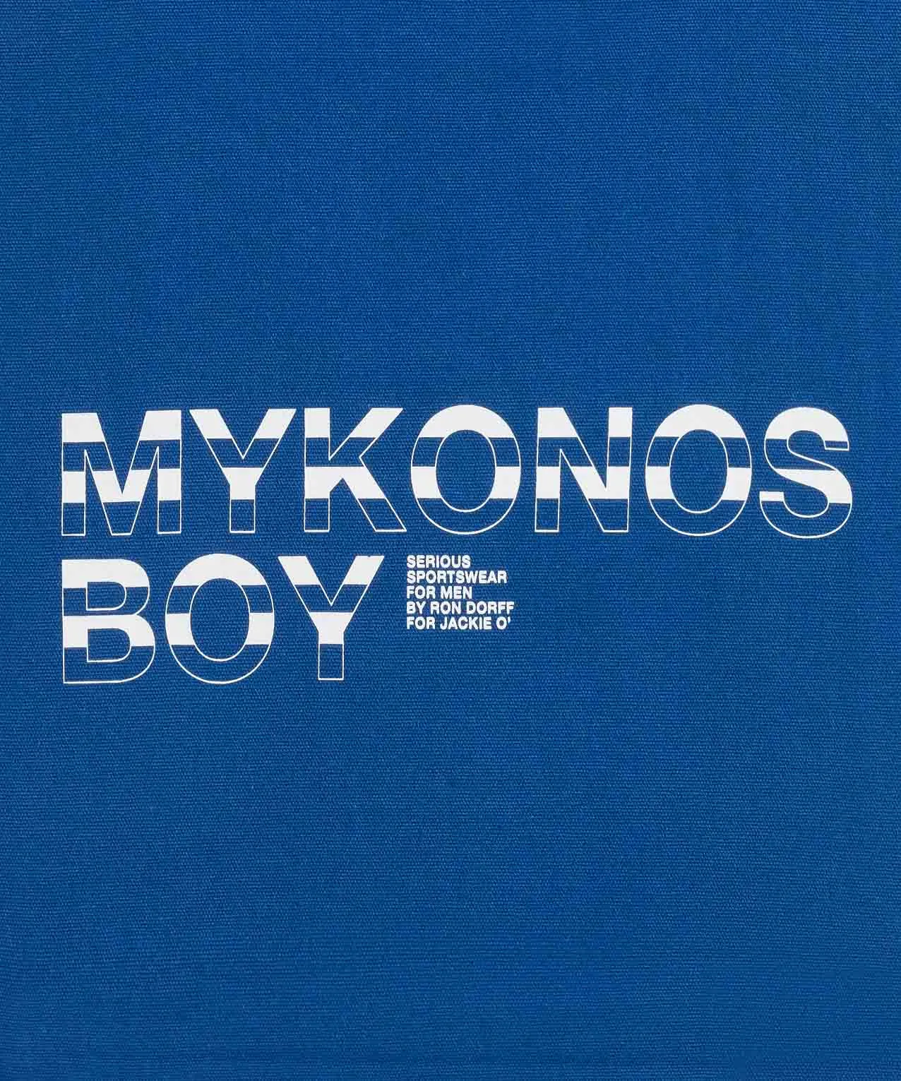 Tote Bag "MYKONOS BOY": Greek Blue