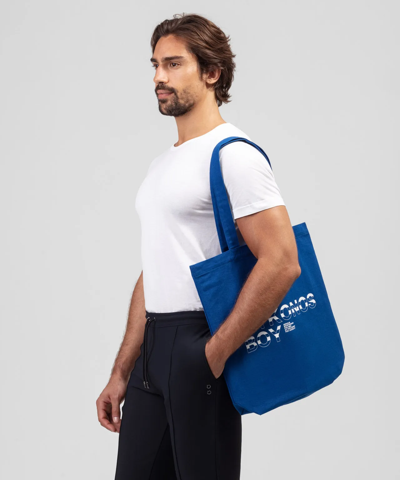 Tote Bag "MYKONOS BOY": Greek Blue