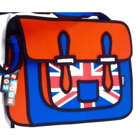 Union Jack Cartoon Messenger Bag