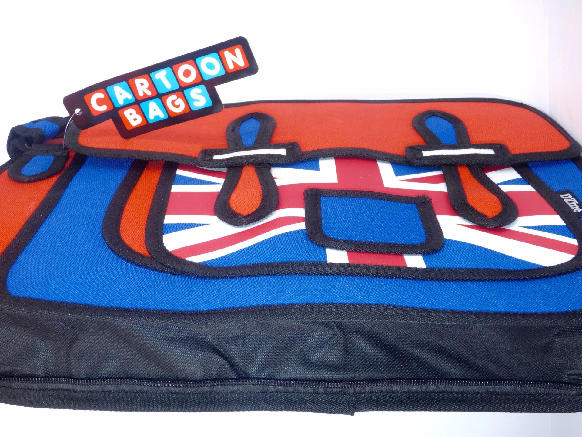 Union Jack Cartoon Messenger Bag