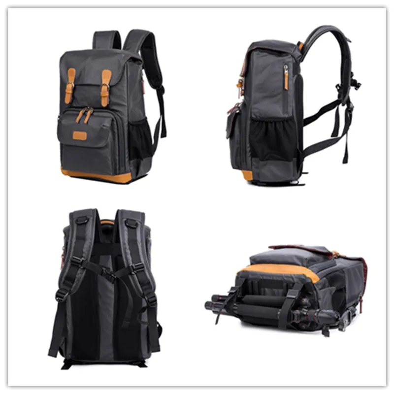 Waterproof Canvas DSLR Camera Backpack Canvas Camera Backpack Men Travel Backpack