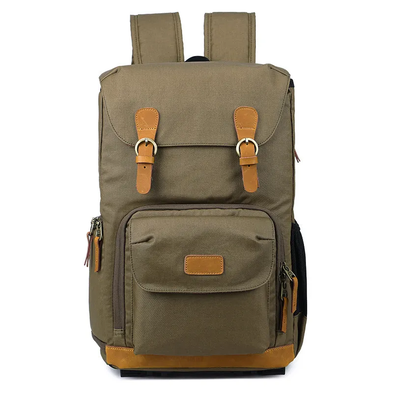 Waterproof Canvas DSLR Camera Backpack Canvas Camera Backpack Men Travel Backpack